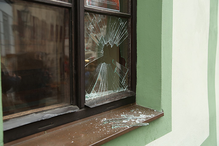 A2B Glass are able to board up broken windows while they are being repaired in Bearsted.